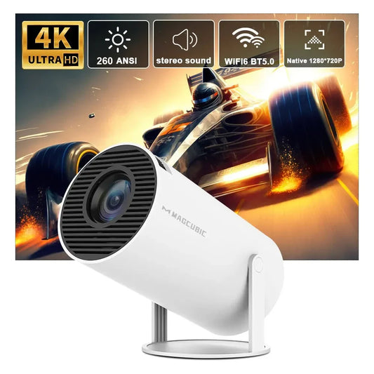 Mini projecteur VizioOne Pro 4K Android 11 Dual Wifi6 260ANSI Allwinner H713 BT5.0 1080P 1280*720P